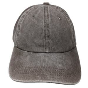 Lift Down Slideback Baseball Cap Brown One Size Adjustable Vented Holes Blank